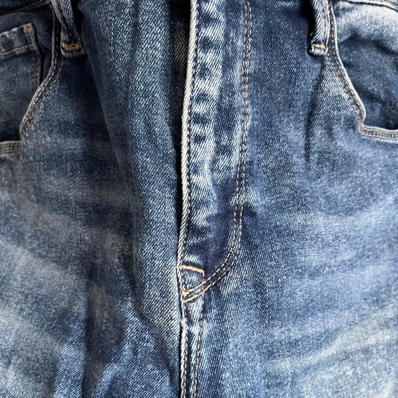 Mavi Tess Lace-Up Skinny Jeans High Rise Indigo Dark Eyelet 29 - Picture 10 of 12